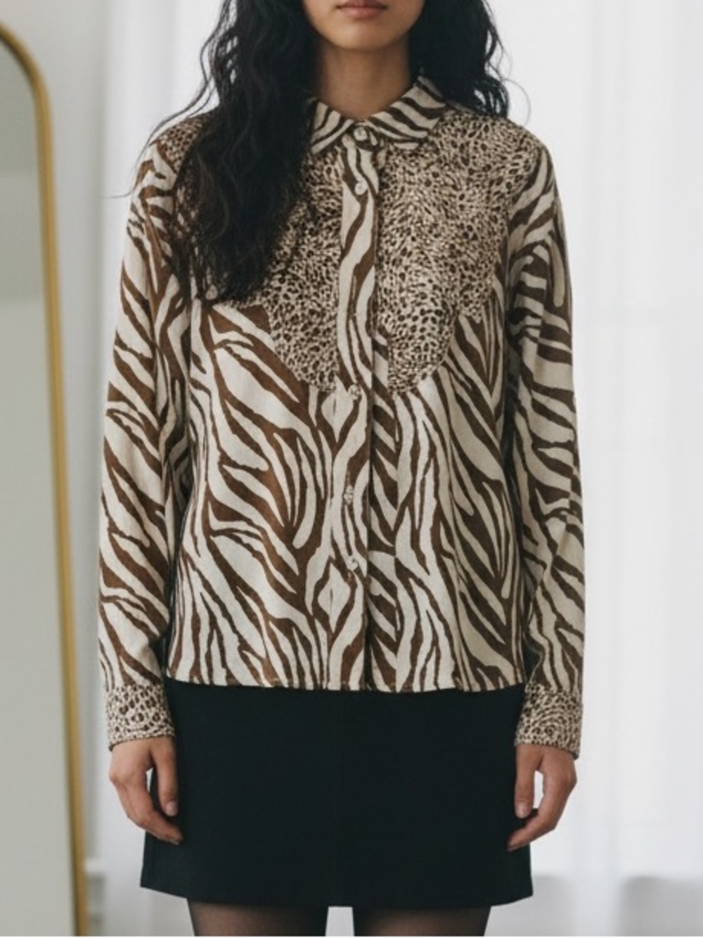 Vintage animal print top